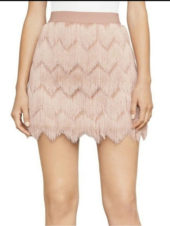 BCBGMaxAzria Dresses & Skirts - BCBGMAXAZRIA Modie Crochet Fringe Mini Skirt